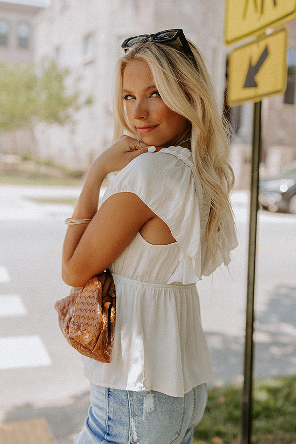 Share The Love Babydoll Top In Cream • Impressions Online Boutique