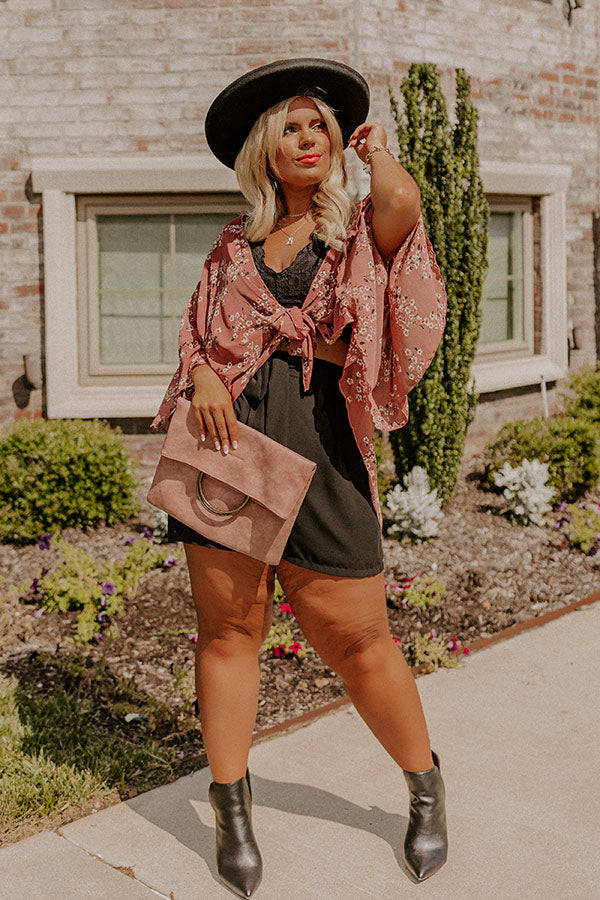 Flower Market Front Tie Cardigan Curves