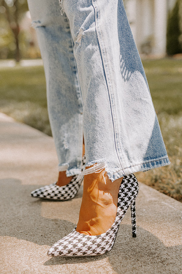 The Isabella Houndstooth Heel