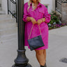 Lattes At The Lodge Corduroy Dress In Vineyard Grape Curves Image - 1