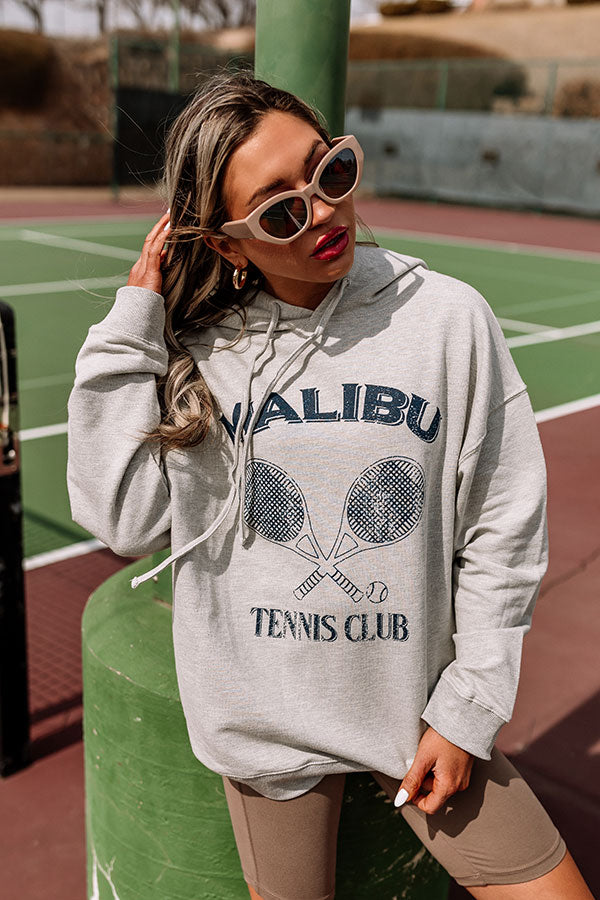 Malibu Tennis Club French Terry Graphic Hoodie Top