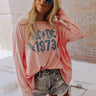 AC/DC 1973 Vintage-Wash Long Sleeve Graphic Tee Image - 1