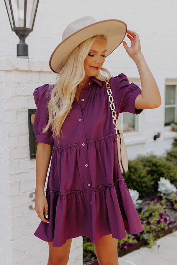 Purple Babydoll Dress