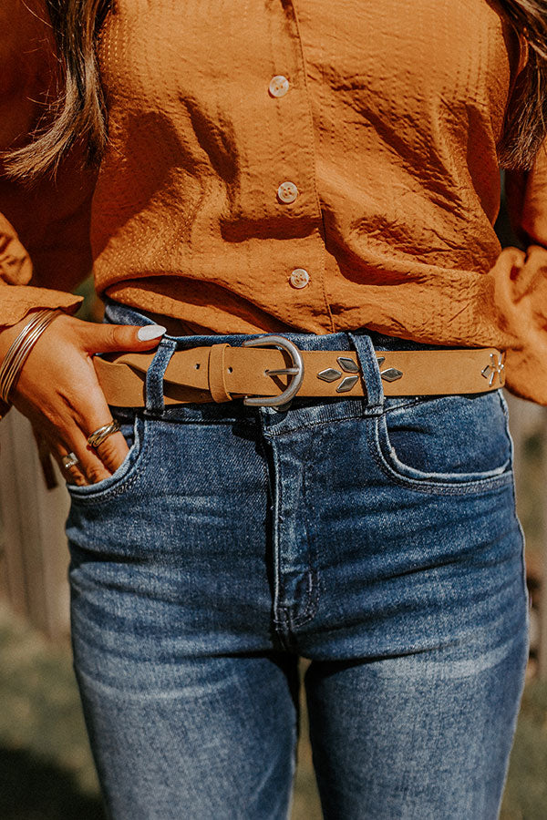 Just Pretend Faux Suede Belt