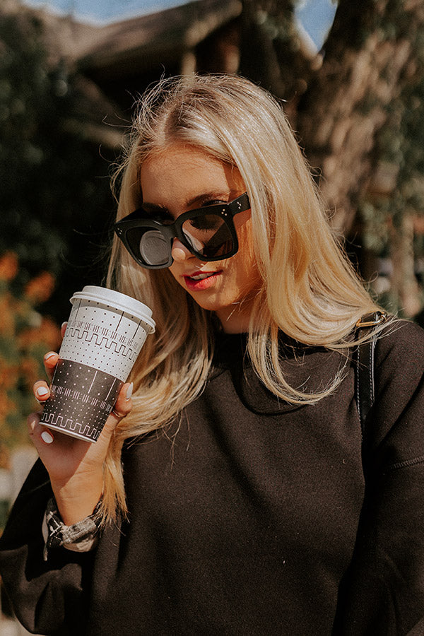 Throwing Shade Sunnies In Matte Black