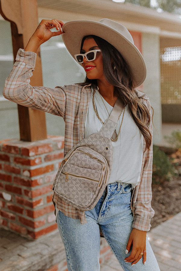 Road Trip Traveling Sling Backpack In Birch