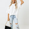 Figure Out Life Oversized Tee In Ivory Image - 1