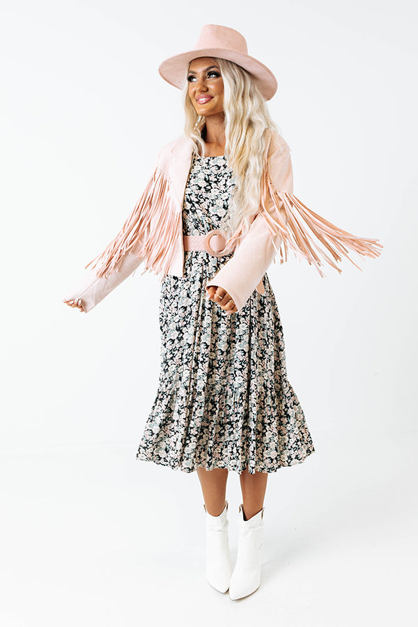 Feel The Beat Floral Midi