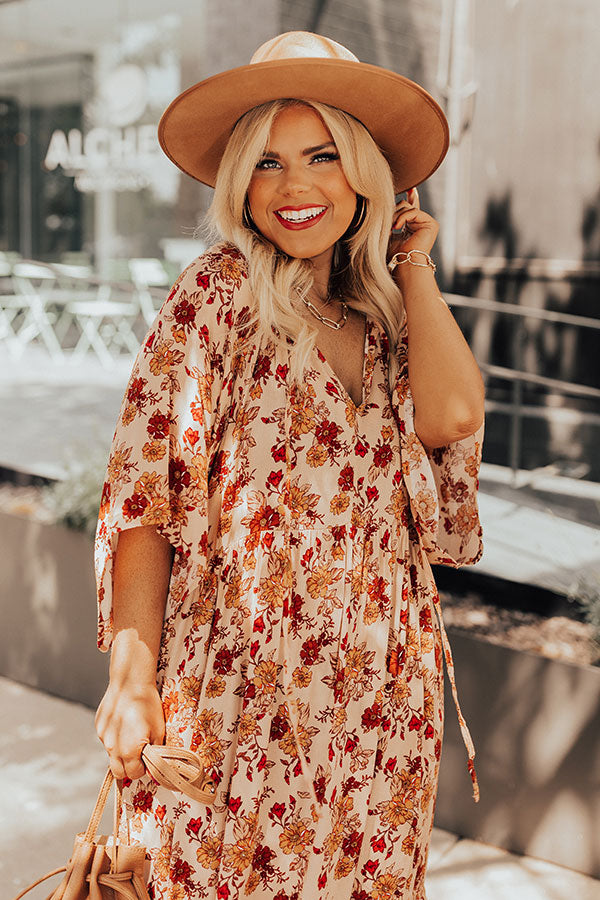 Backstage Beauty Maxi in Peach Curves Image - 2