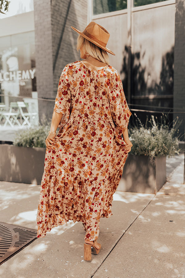 Backstage Beauty Maxi in Peach Curves Image - 4