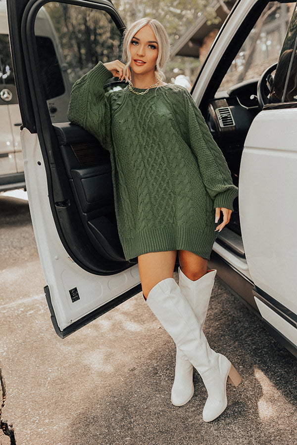 knitted dress online Cable Rib Knitted Dress