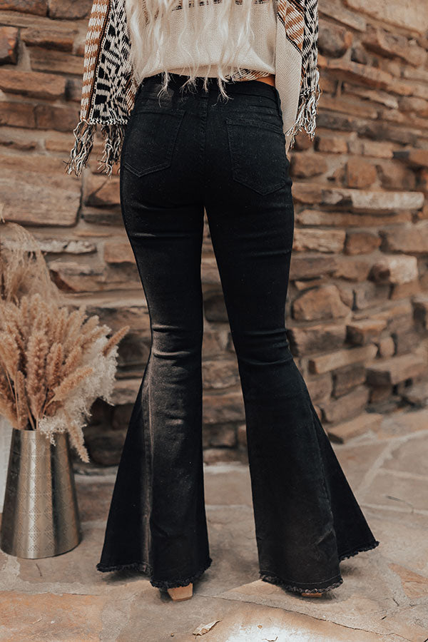 The Steele High Waist Flare In Black