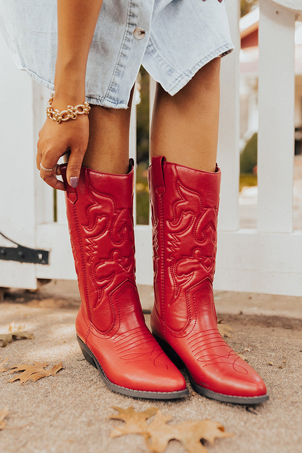 The Garth Faux Leather Cowboy Boot