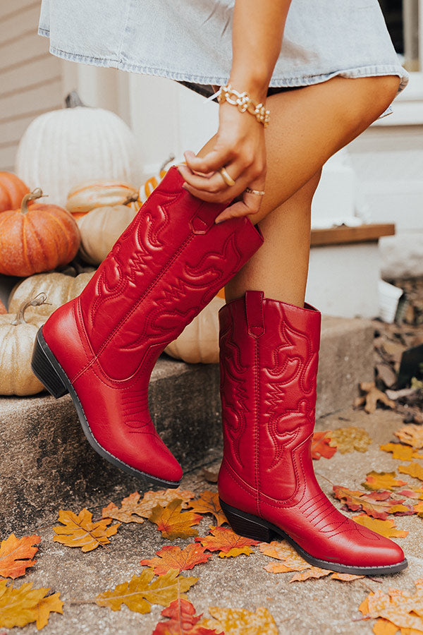 The Garth Faux Leather Cowboy Boot