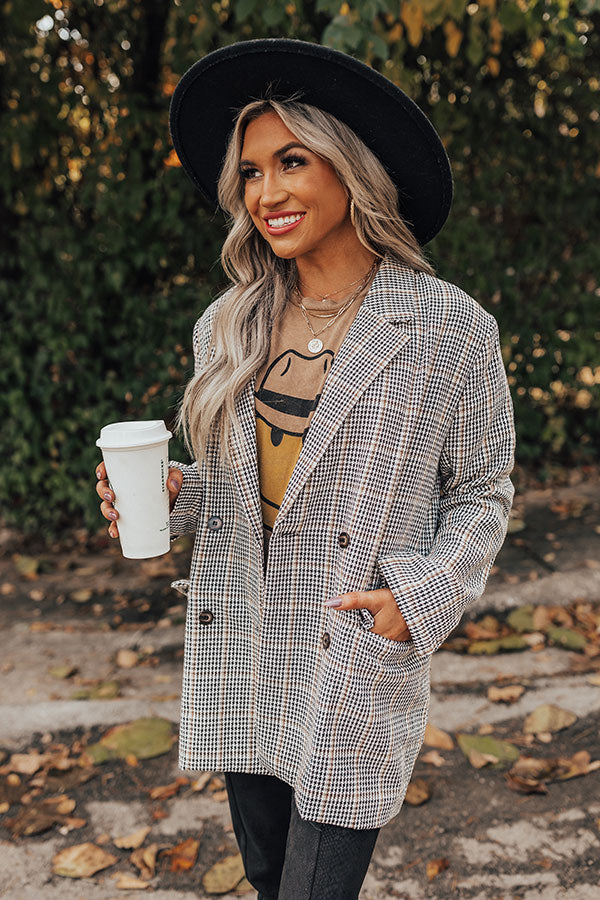 The Market Houndstooth Blazer