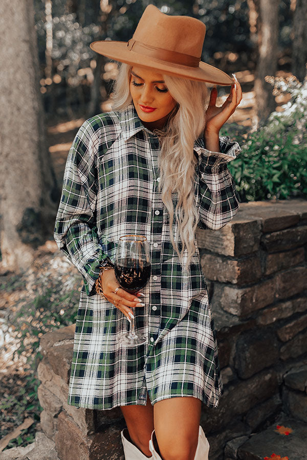fitted lace wedding dress Lattes And Love Flannel Dress In Green fitted lace wedding dress Lattes And Love Flannel Dress In Green