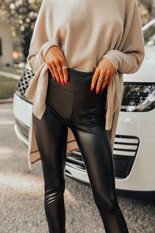 The Queenie High Waist Faux Leather Legging