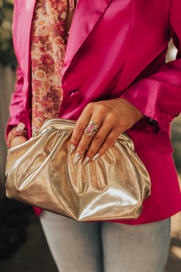 Kendra Scott Maya Gold Cocktail Ring in Orchid Mix