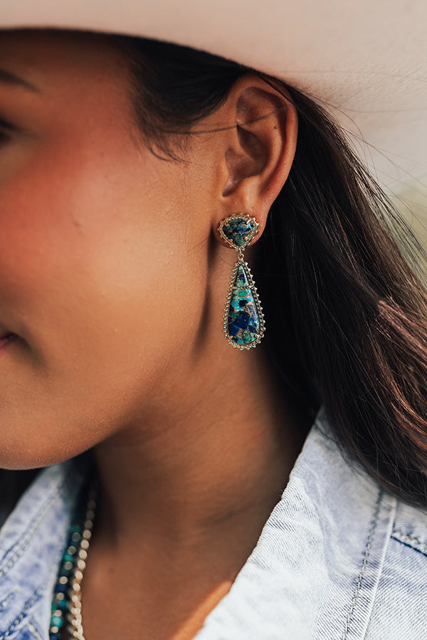 Orecchini Kendra Scott Elle A Goccia Con Effetto Acquerello - Nuovi In Confezione Originale - Foto 4
