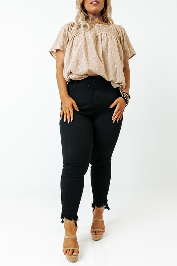 The Sloane High Waist Skinny in Black Curves