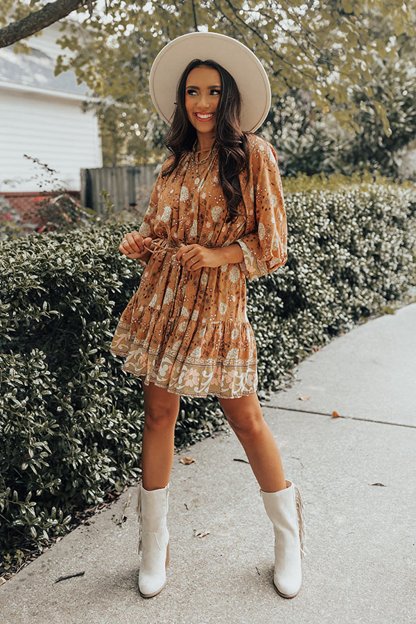 brown dress cider Cider & Spice Suede Shirt Mini Dress with Pockets M / Mocha