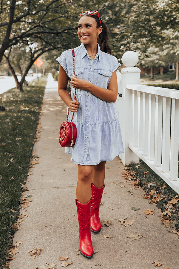 Genuine Reaction Denim Dress In Light Wash – Impressions Online Boutique Genuine Reaction Denim Dress In Light Wash – Impressions Online Boutique