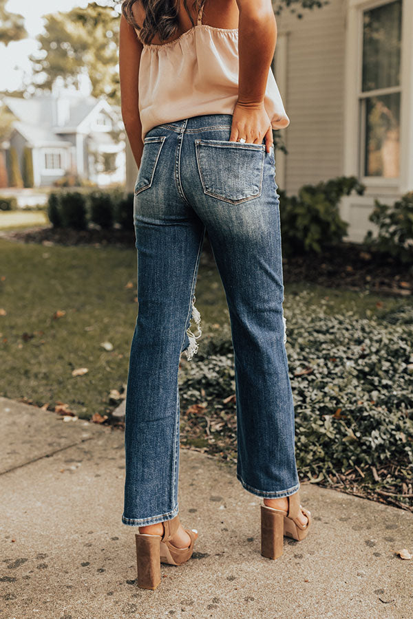 Risen The Whirl High Waist Distressed Jean