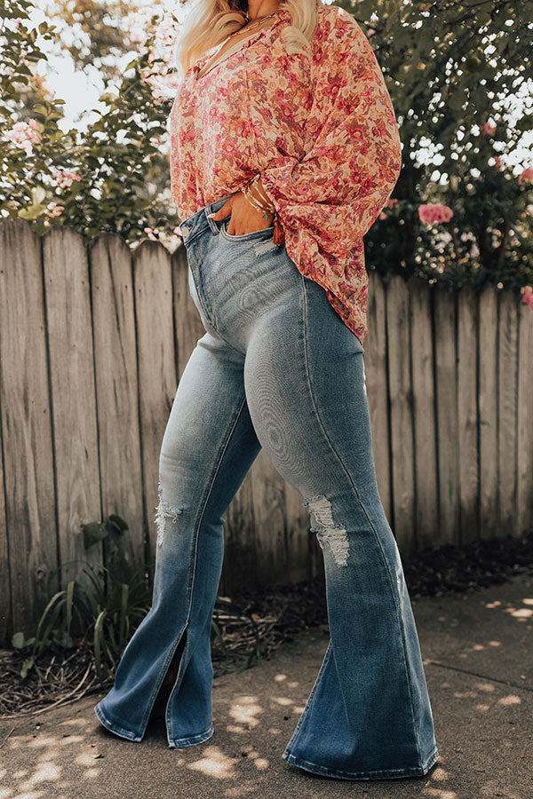 Margot High Rise Flare Jeans  Flare jeans, Flares, Cool outfits