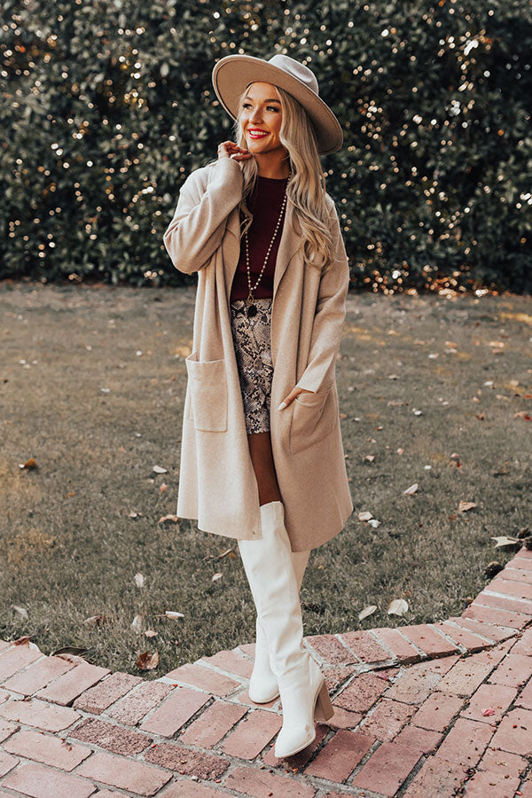 Slope City Light Weight Coat In Birch