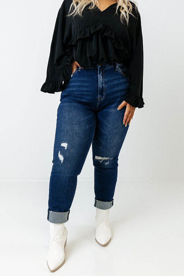 The Lorelei High Waist Distressed Skinny Curves