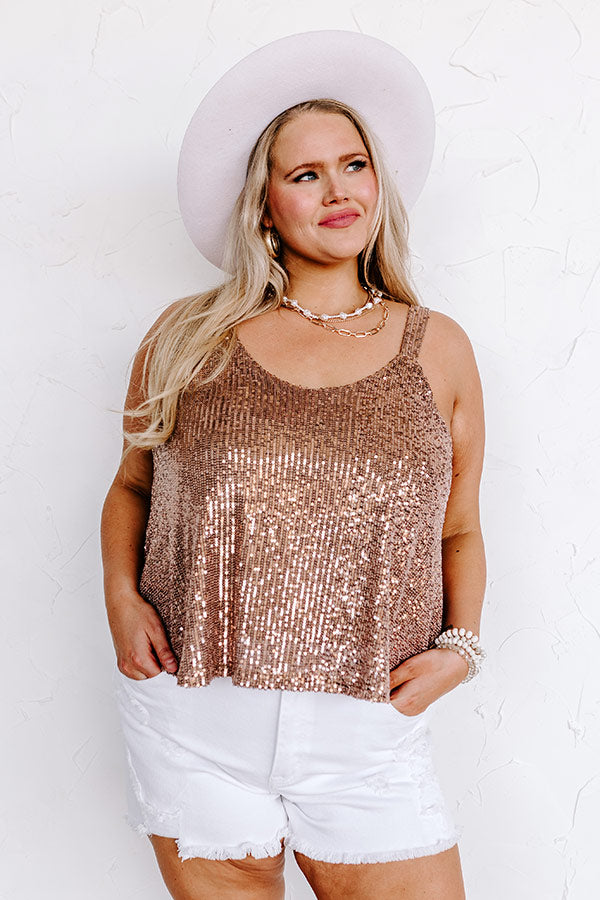 Down The Street Sequin Tank • Impressions Online Boutique