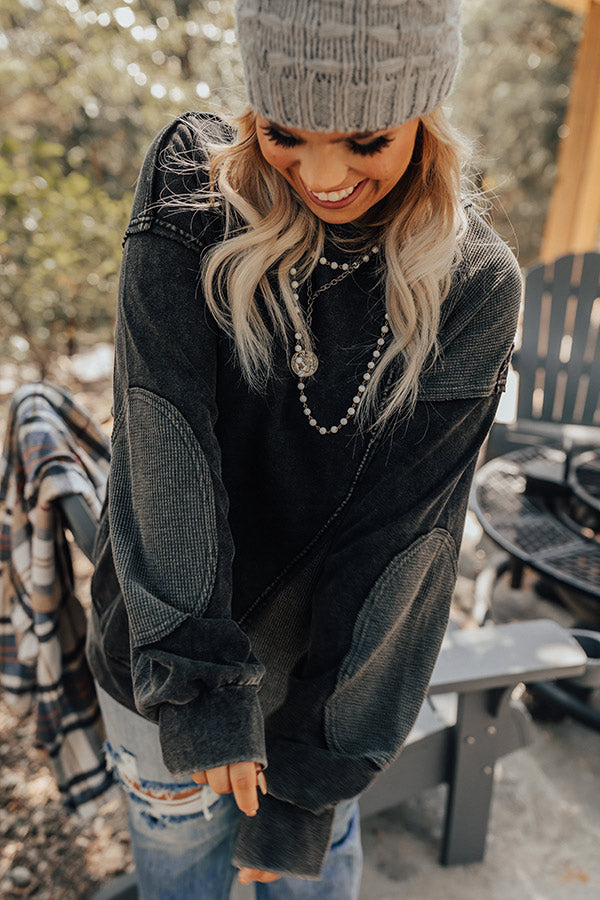 Espresso Run Sweater In Vintage Black Curves Image - 1