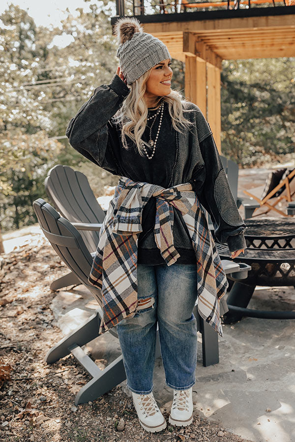 Espresso Run Sweater In Vintage Black Curves Image - 1