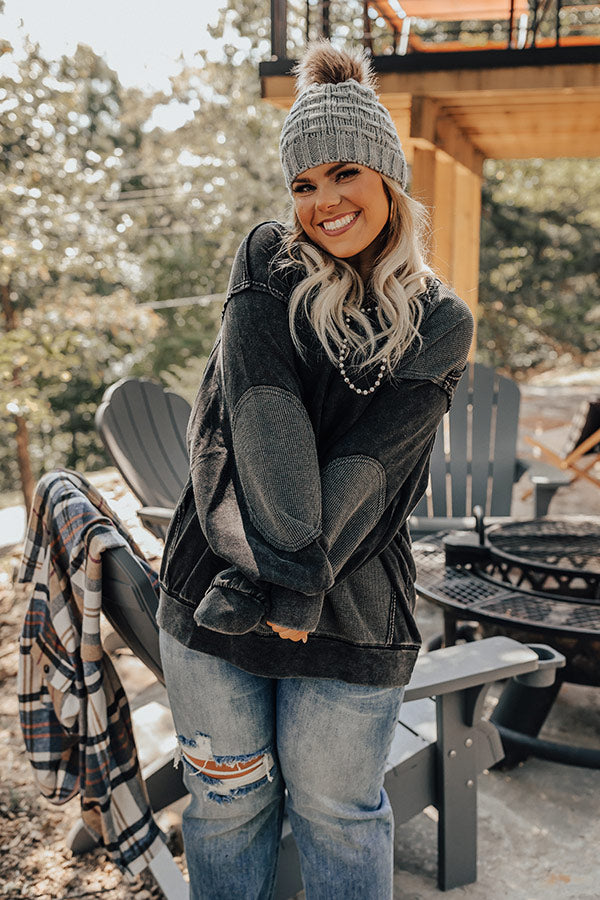 Espresso Run Sweater In Vintage Black Curves Image - 1