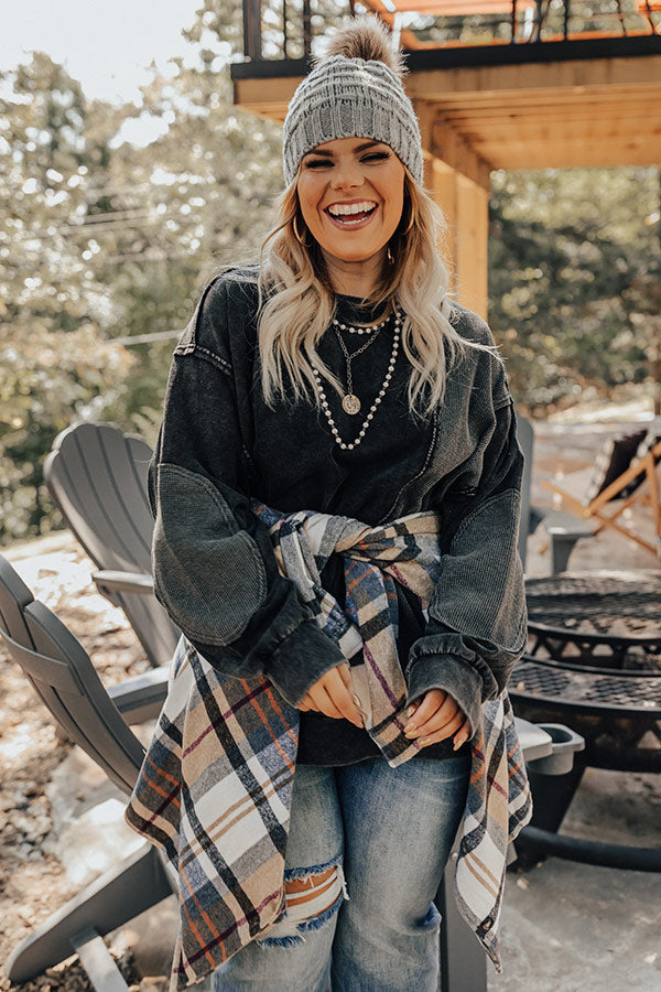 Espresso Run Sweater In Vintage Black Curves Image - 1