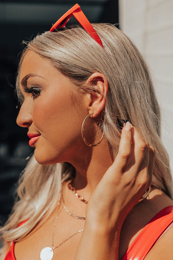 Star In The Morning Hoop Earrings