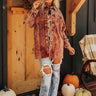 Sugar And Cider Corduroy Jacket In Dark Rust Image - 1