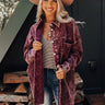 Sugar And Cider Corduroy Jacket In Purple Image - 1