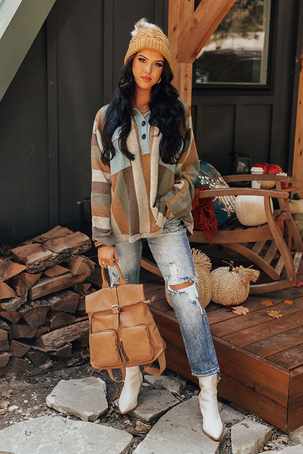 Sweeter In Stripes Sweater In Sky Blue