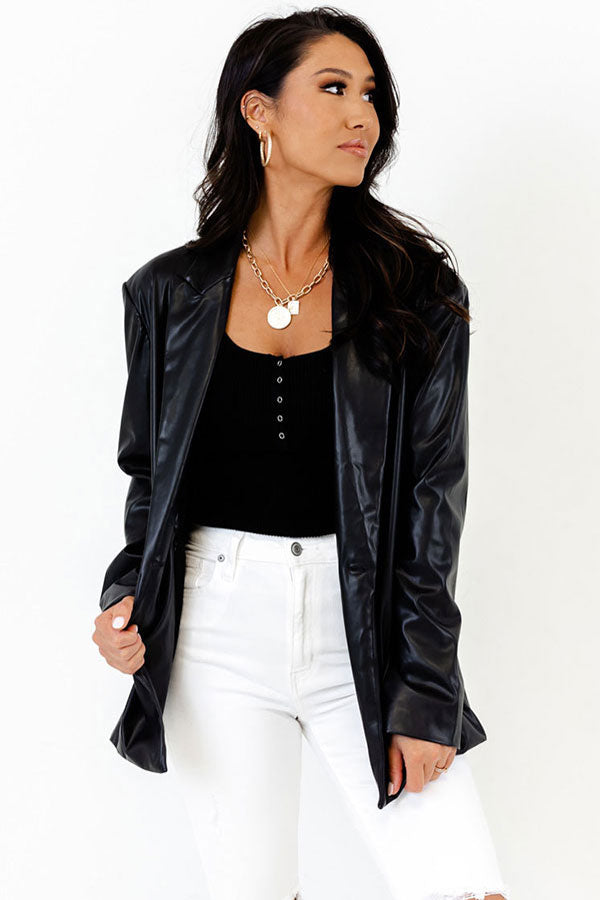 The Luella Faux Leather Jacket