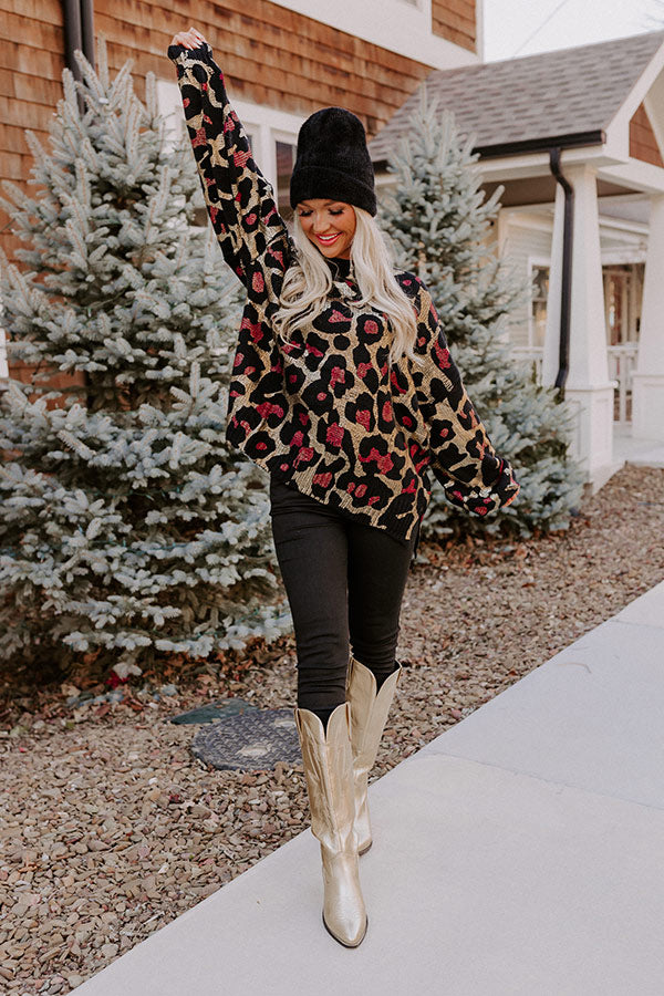 Pleasant Surprise Leopard Sweater