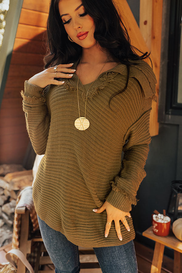 Warm On Up Knit Sweater