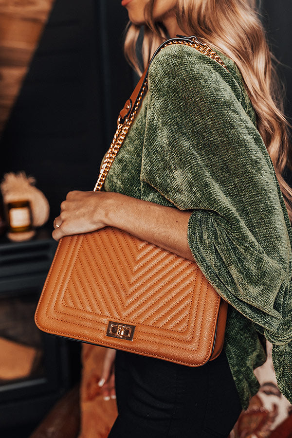 Moves To Make Faux Leather Crossbody In Camel