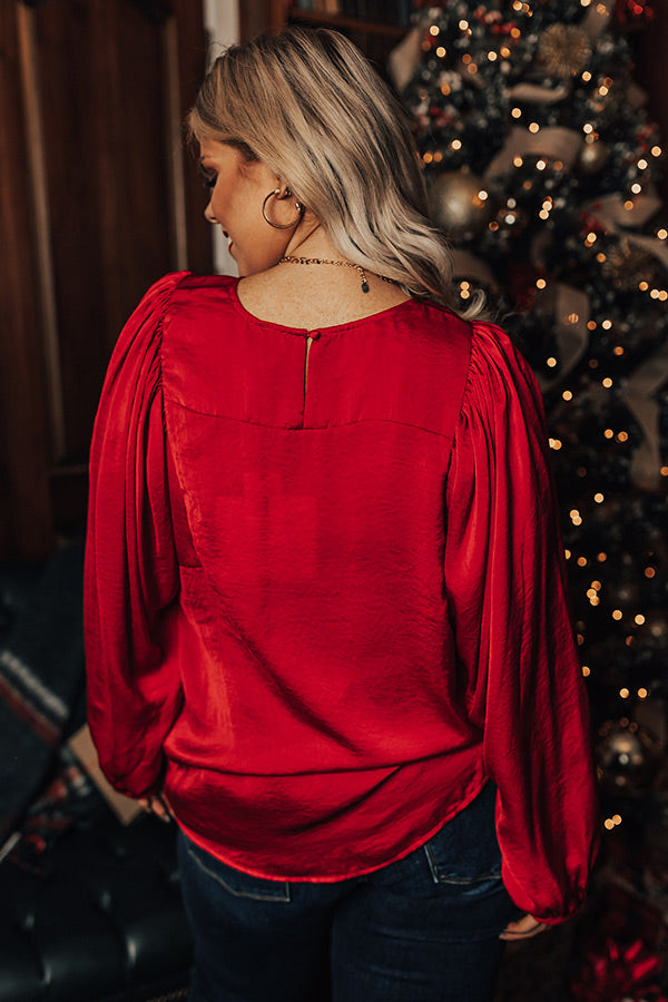 Charming Days Shift Top In Red Curves