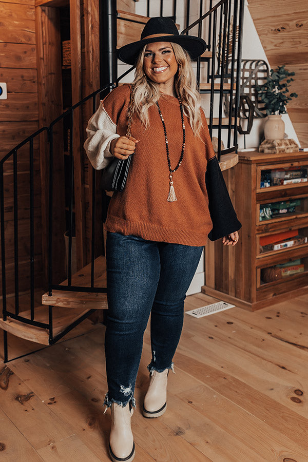 Salem Snuggles Colorblock Sweater Curves Image - 1