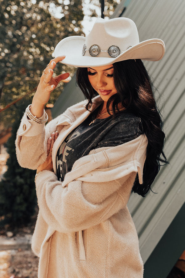 Find A Way Faux Suede Cowboy Hat