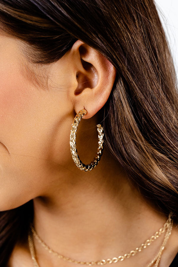 Blast The Tunes Hoop Earrings