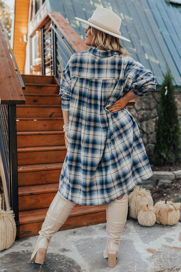 Pumpkin Spice Please Flannel Dress Curves Pumpkin Spice Please Flannel Dress Curves