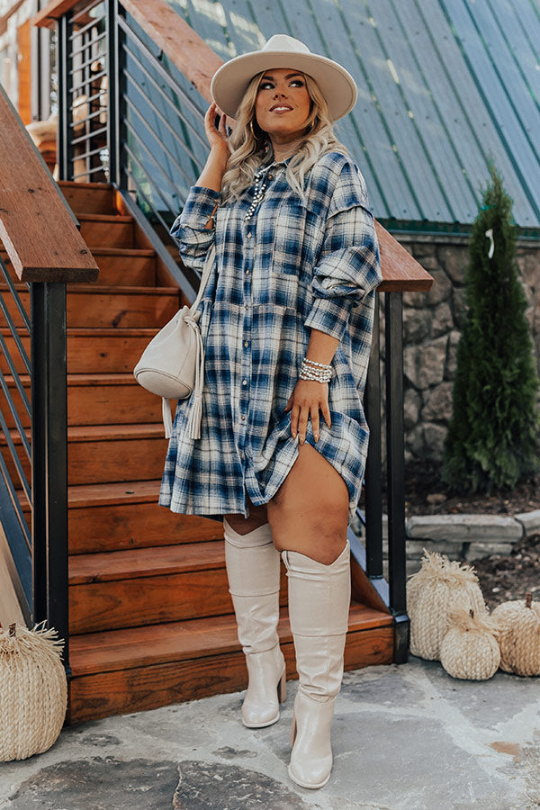 plus size flannel shirt dress Plus Size Red & White Checkered Cotton Flannel Shirt Dress