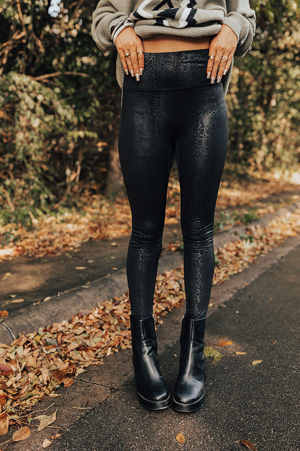The Vianna High Waist Snake Print Legging